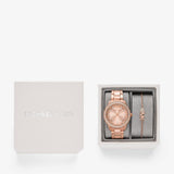 Buy Shop Michael Kors Tibby Pave Rose Gold Dial Rose Gold Steel Strap Watch for Women - MK1058 USA Online