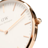 Buy Shop Daniel Wellington Classic South Hampton White Dial Two Tone Nylon Strap Watch For Women - DW00100034 USA Online