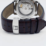 Buy Shop Tissot Automatics III Steel White Dial Brown Leather Strap Watch For Men - T065.430.16.031.00 USA Online