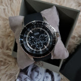 Buy Shop Guess Maverick Black Dial Rubber Strap Watch for Men - W0485G3 USA Online