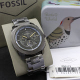 Buy Shop Fossil Machine Chronograph Grey Dial Grey Steel Strap Watch for Men - FS5172 USA Online