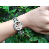 Buy Shop Fossil Virginia Rose Gold Dial Two Tone Steel Strap Watch for Women - ES3405 USA Online