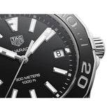 Buy Shop Tag Heuer Aquaracer Quartz Black Dial Two Tone Steel Strap Watch for Men - WAY131A.BA0913 USA Online