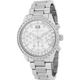 Buy Shop Michael Kors Brinkley Diamonds Silver Dial Silver Steel Strap Watch for Women - MK6186 USA Online