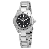 Buy Shop Tag Heuer Aquaracer Professional 200 Quartz Black Dial Silver Steel Strap Watch for Women - WBP1410.BA0622 USA Online
