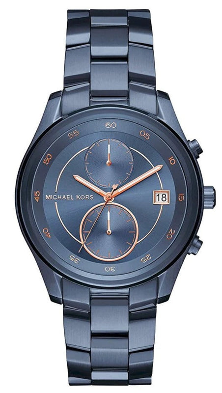 Buy Shop Michael Kors Briar Blue Dial Blue Steel Strap Watch For Women - MK6468 USA Online