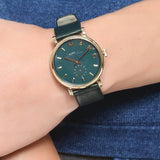 Buy Shop Marc Jacobs Baker Mini Green Dial Green Leather Strap Watch for Women - MBM1272 USA Online