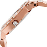 Buy Shop Fossil Jesse Crystal Rose Gold Dial Rose Gold Steel Strap Watch for Women - ES3020 USA Online