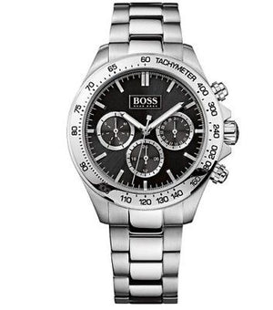 Buy Shop Hugo Boss Ikon Black Dial Silver Steel Strap Watch for Men - 1512965 USA Online