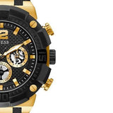 Buy Shop Guess Navigator Chronograph Black Dial Black Rubber Strap Watch for Men - GW0264G3 USA Online