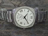 Buy Shop Michael Kors Bryn Quartz Silver Dial Silver Steel Strap Watch For Women - MK6133 USA Online