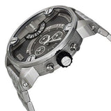 Buy Shop Diesel Little Daddy Chronograph Black Dial Silver Steel Strap Watch For Men - DZ7259 USA Online