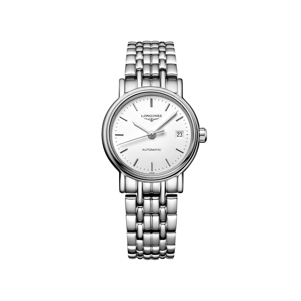 Buy Shop Longines Presence 25.5mm Automatic Stainless Steel Watch for Women - L4.321.4.12.6 USA Online