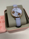 Buy Shop Fossil Jacqueline Purple Dial Purple Leather Strap Watch for Women - ES4814 USA Online
