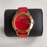 Buy Shop Marc Jacobs Blade Red Dial Red Leather Strap Watch for Women - MBM1204 USA Online