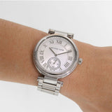 Buy Shop Michael Kors Skylar Silver Dial Silver Steel Strap Watch for Women - MK5866 USA Online