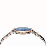 Versace Audrey Quartz Blue Dial Two Tone Steel Strap Watch for Women - VELR00619