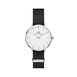 Buy Shop Daniel Wellington Classic Petite Cornwall White Dial Black Nylon Strap Watch For Women - DW00100252 USA Online