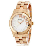 Buy Shop Marc Jacobs Rivera White Dial Rose Gold Steel Strap Watch for Women - MBM3135 USA Online