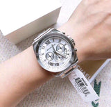 Buy Shop Michael Kors Brecken Chronograph Silver Dial Silver Steel Strap Watch For Women - MK8562 USA Online