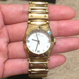 Buy Shop Marc Jacobs Amy White Dial Gold Steel Strap Watch for Women - MBM8519 USA Online