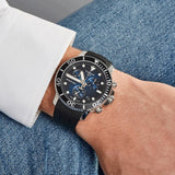 Tissot Seastar 1000 Powermatic 80 Blue Dial Black Rubber Strap Watch For Men - T120.407.17.041.00