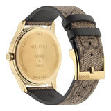 Buy Shop Gucci G-Timeless Brown Dial Brown Leather Strap Unisex Watch - YA1264057 USA Online