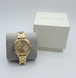 Buy Shop Michael Kors Nia Quartz Gold Dial Gold Steel Strap Watch For Women - MK3989 USA Online