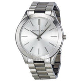 Buy Shop Michael Kors Slim Runway Silver Dial Silver Stainless Steel Strap Watch for Women - MK3178 USA Online