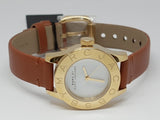 Buy Shop Marc Jacobs Mini Blade White Dial Brown Leather Strap Watch for Women - MBM1219 USA Online