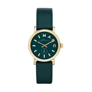 Buy Shop Marc Jacobs Baker Mini Green Dial Green Leather Strap Watch for Women - MBM1272 USA Online