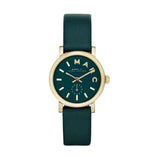 Buy Shop Marc Jacobs Baker Mini Green Dial Green Leather Strap Watch for Women - MBM1272 USA Online