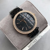 Buy Shop Michael Kors Darci Black Dial Black Steel Strap Watch for Women - MK3407 USA Online
