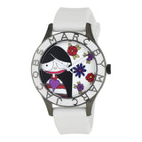 Buy Shop Marc Jacobs Miss Marc Flower White Dial White Silicone Strap Watch for Women - MBM5513 USA Online