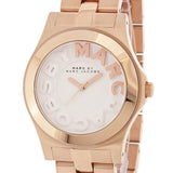 Buy Shop Marc Jacobs Rivera White Dial Rose Gold Steel Strap Watch for Women - MBM3135 USA Online