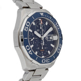 Buy Shop Tag Heuer Aquaracer Calibre 16 43mm Blue Dial Silver Steel Strap Watch for Men - CAY211B.BA0927 USA Online