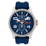 Buy Shop Hugo Boss Detroit Quartz Blue Dial Blue Silicone Strap Watch For Men - 1550008 USA Online