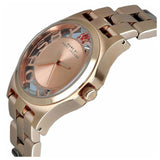Buy Shop Marc Jacobs Henry Skeleton Rose Gold Dial Rose Gold Steel Strap Watch for Women - MBM3264 USA Online