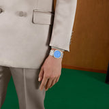 Buy Shop Gucci 25H Quartz Blue Dial Silver Steel Strap Unisex Watch - YA163408 USA Online