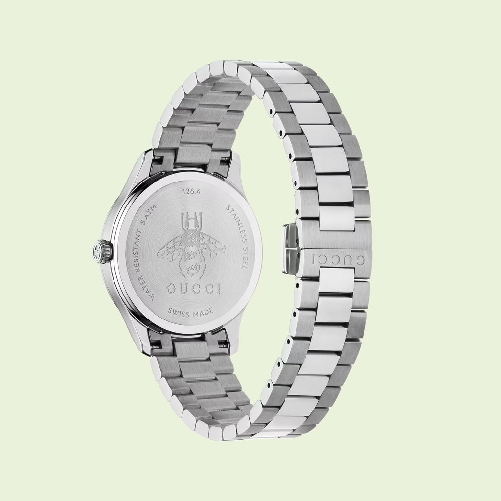 Buy Shop Gucci G Timeless Quartz Pink Dial Silver Steel Strap Watch for Women - YA1265033 USA Online