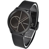Buy Shop Calvin Klein Minimal Black Dial Black Mesh Bracelet Watch for Women - K3M5245X USA Online