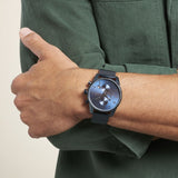 Buy Shop Hugo Boss Skymaster Chronograph Blue Dial Blue Mesh Bracelet Watch for Men - 1513836 USA Online