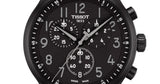 Buy Shop Tissot Chrono XL Vintage Black Dial Black Leather Strap Watch For Men - T116.617.36.052.00 USA Online