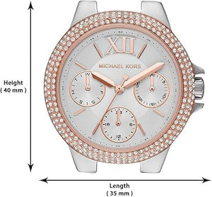 Buy Shop Michael Kors Camille Multifunction White Dial Two Tone Steel Strap Watch For Women - MK6846 USA Online