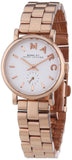 Buy Shop Marc Jacobs Baker White Dial Rose Gold Steel Strap Watch for Women - MBM3248 USA Online