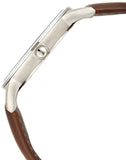 Buy Shop Emporio Armani Renato Silver Dial Brown Leather Strap Watch For Men - AR2463 USA Online