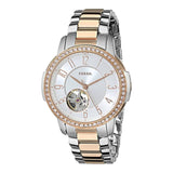Buy Shop Fossil Architect Automatic Silver Dial Two Tone Steel Strap Watch for Women - ME3058 USA Online