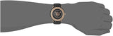 Buy Shop Versace V-Metal Icon Black Dial Black Leather Strap Watch For Men - VQL030015 USA Online