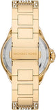 Buy Shop Michael Kors Camille Pavé Crystals Gold Dial Gold Steel Strap Watch for Women - MK6958 USA Online