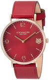Buy Shop Coach Perry Red Dial Red Leather Strap Watch for Women - 14503867 USA Online